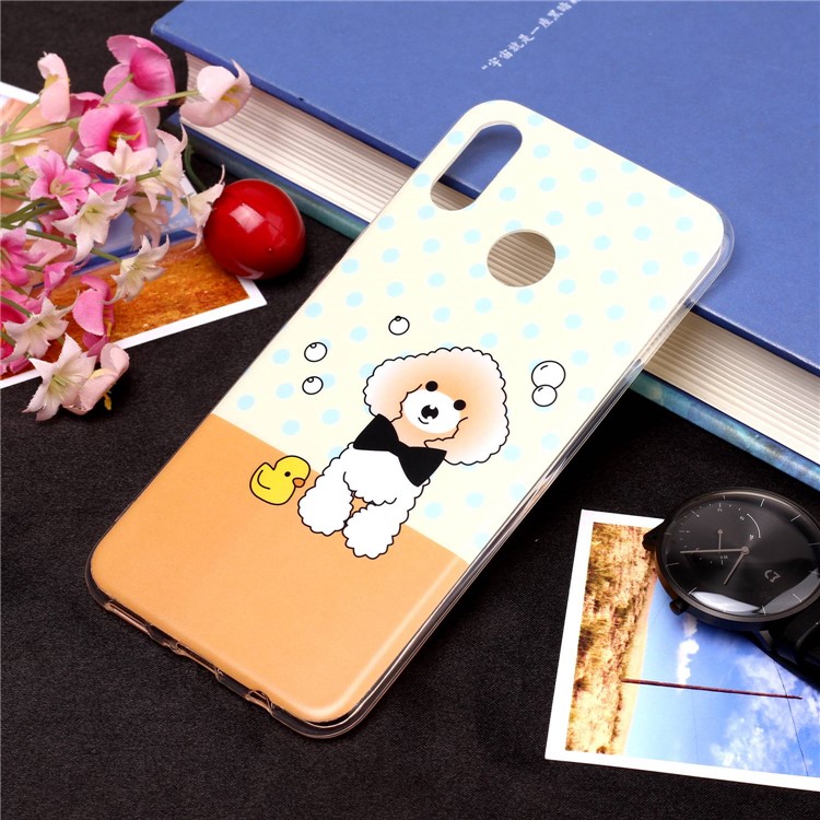 Pattern Printing Matte Surface IMD TPU Soft Case for Huawei P Smart+ / nova 3i - Dog-3