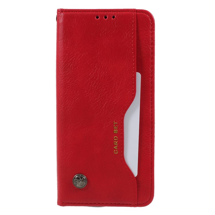 PU Leather Auto-absorbed Stand Wallet Phone Case for Huawei Mate 20 Pro - Red-3