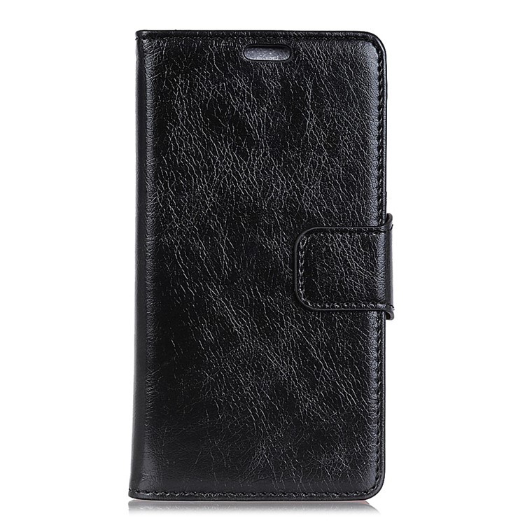 Nappa Texture Split Leather Wallet Phone Case for Huawei Y9 (2019) / Enjoy 9 Plus - Black-2