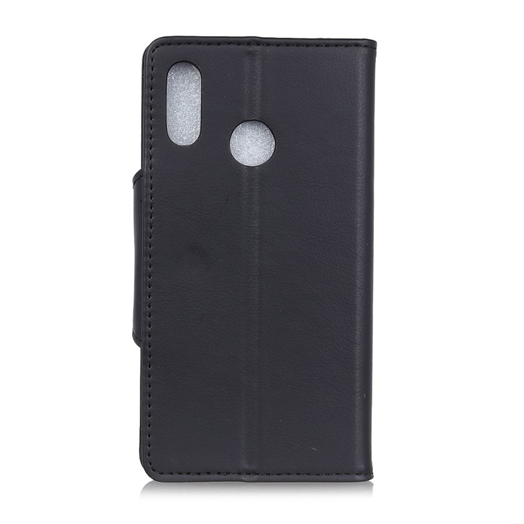 Crazy Horse PU Leather Wallet Stand Casing for Huawei Y9 (2019) / Enjoy 9 Plus - Black-4