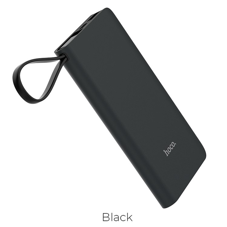 HOCO J25B 10000mAh New Power Type-C Portable Power Bank with Single USB Output - Black-2