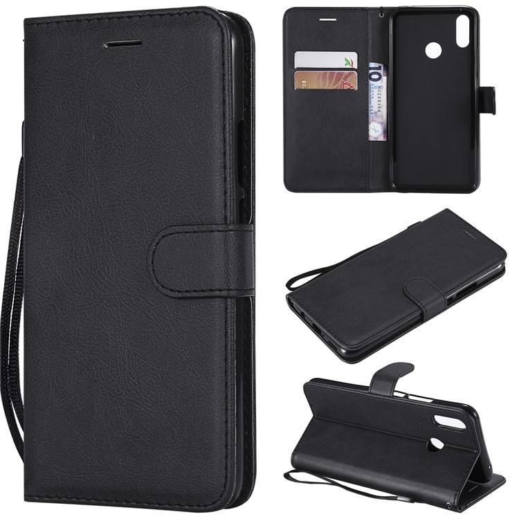 Wallet Leather Stand Case for Huawei P Smart+ / nova 3i - Black-1