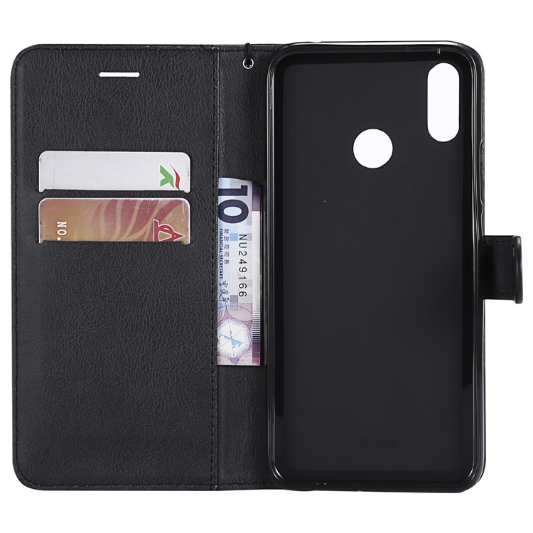 Wallet Leather Stand Case for Huawei P Smart+ / nova 3i - Black-4