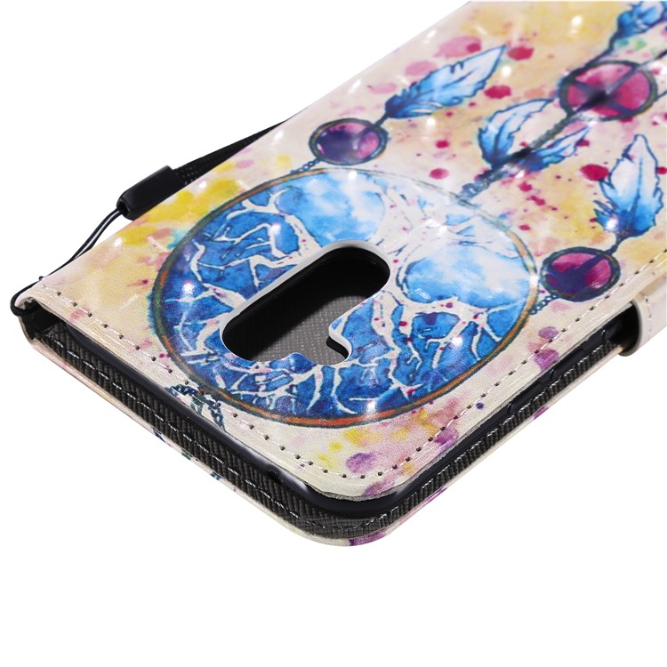 Patterned Light Spot Decor PU Leather Wallet Shell for Huawei Mate 20 Lite / Maimang 7 - Dream Catcher-8