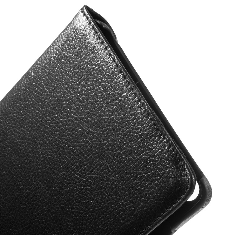 Lychee Skin Leather Case with 360 Degree Rotating Stand for Huawei MediaPad M2 8.0 - Black-10