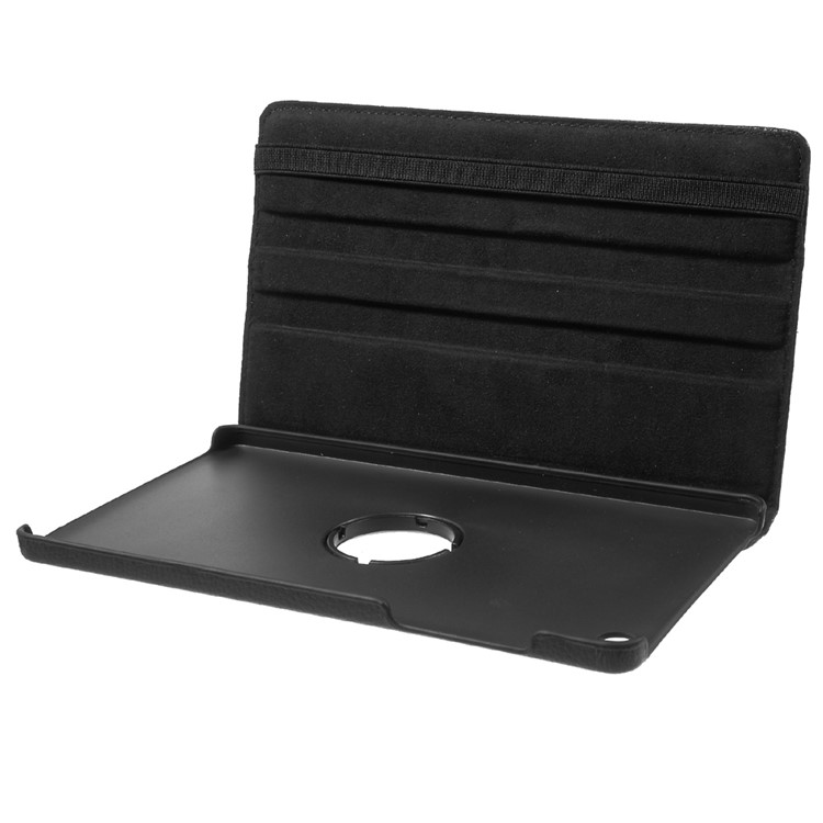 Lychee Skin Leather Case with 360 Degree Rotating Stand for Huawei MediaPad M2 8.0 - Black-11