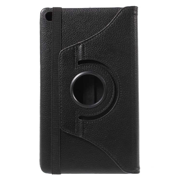 Lychee Skin Leather Case with 360 Degree Rotating Stand for Huawei MediaPad M2 8.0 - Black-3