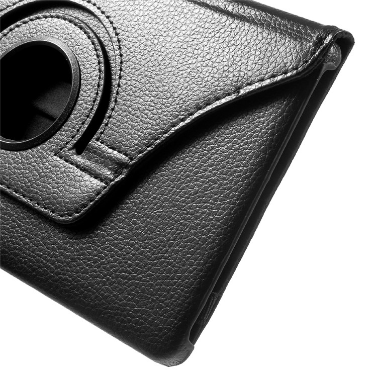 Lychee Skin Leather Case with 360 Degree Rotating Stand for Huawei MediaPad M2 8.0 - Black-9