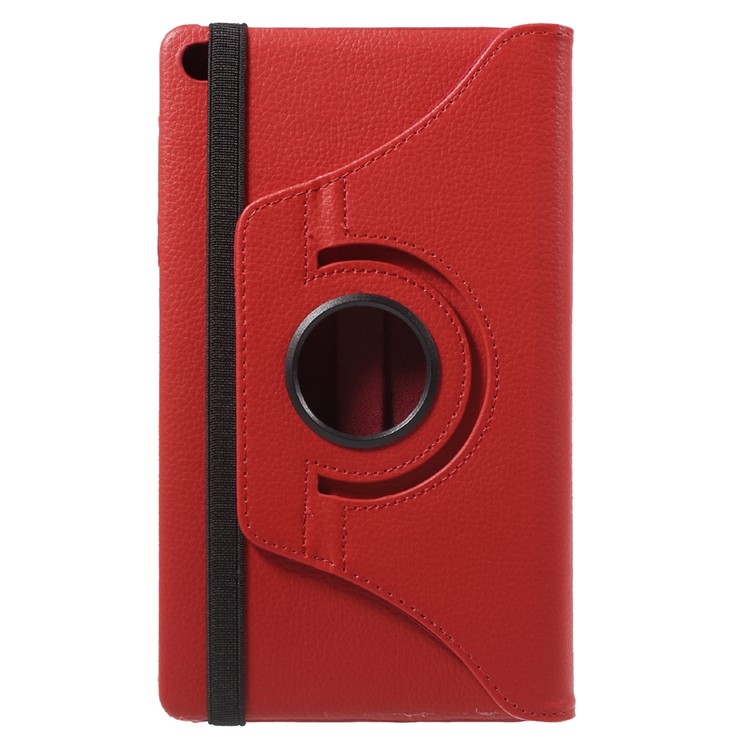 Lychee Skin Leather Case Cover with 360 Degree Rotating Stand for Huawei MediaPad M2 8.0 - Red-3