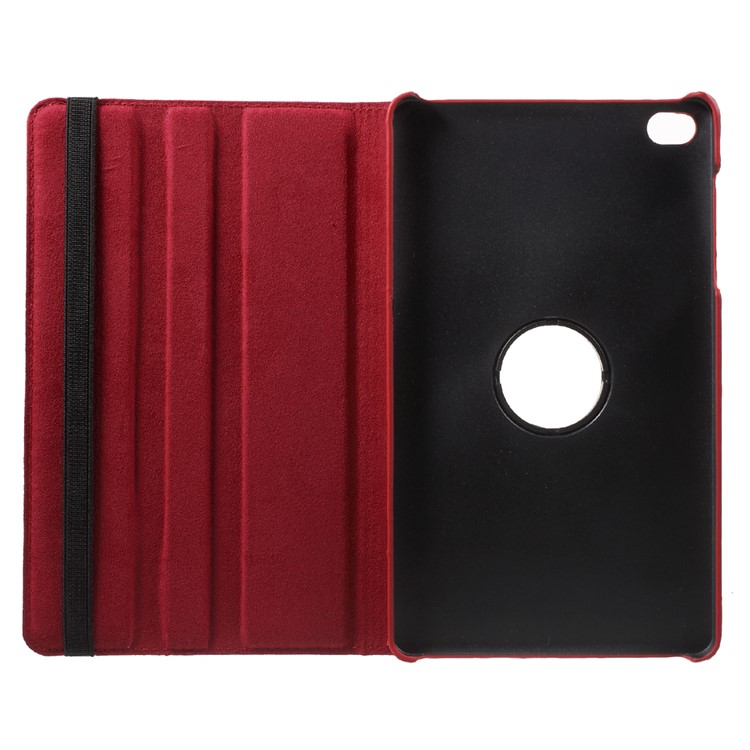 Lychee Skin Leather Case Cover with 360 Degree Rotating Stand for Huawei MediaPad M2 8.0 - Red-7