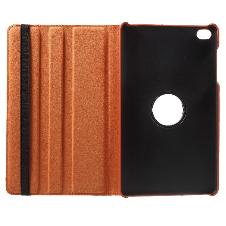 Lychee Skin Leather Protective Case with 360 Degree Rotating Stand for Huawei MediaPad M2 8.0 - Orange-7