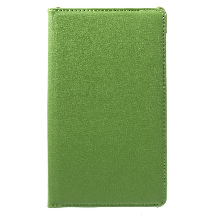 Lychee Skin PU Leather Cover with 360 Degree Rotating Stand for Huawei MediaPad M2 8.0 - Green-2