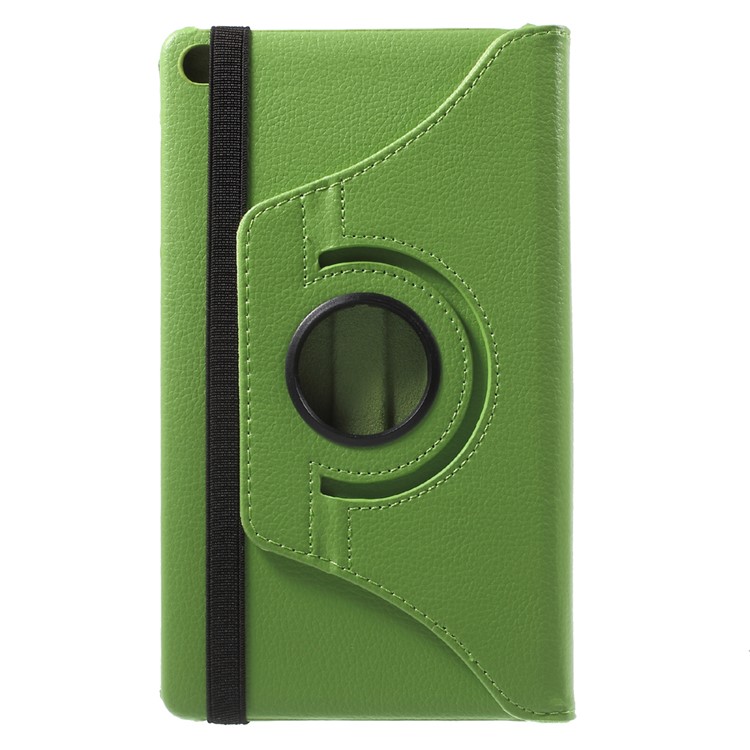 Lychee Skin PU Leather Cover with 360 Degree Rotating Stand for Huawei MediaPad M2 8.0 - Green-3