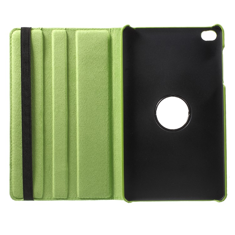 Lychee Skin PU Leather Cover with 360 Degree Rotating Stand for Huawei MediaPad M2 8.0 - Green-7