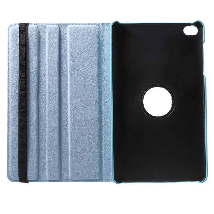 Lychee Skin Leather Case Cover with 360 Degree Rotating Stand for Huawei MediaPad M2 8.0 - Baby Blue-7