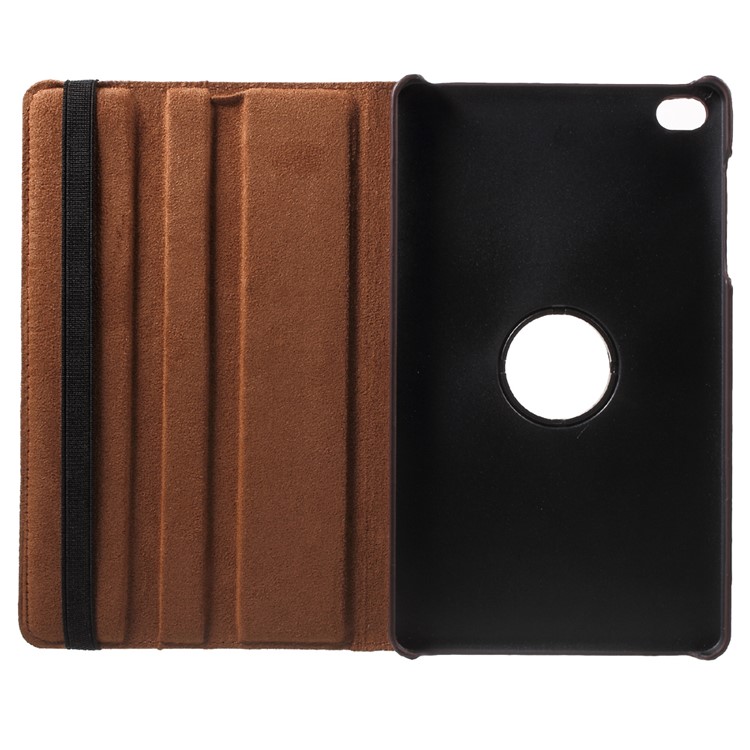 Lychee Skin 360 Degree Rotating Stand Leather Case Cover for Huawei MediaPad M2 8.0 - Coffee-7