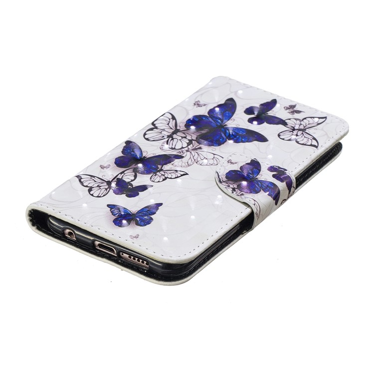 Pattern Printing Light Spot Decor Leather Wallet Phone Case for Huawei P20 Lite / Nova 3e (China) - Beautiful Butterfly-4