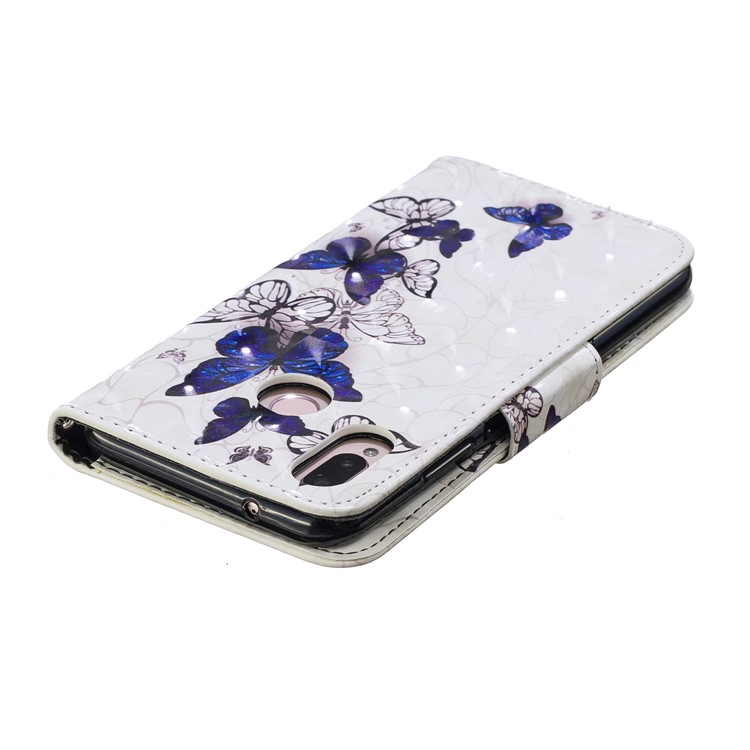 Pattern Printing Light Spot Decor Leather Wallet Phone Case for Huawei P20 Lite / Nova 3e (China) - Beautiful Butterfly-5