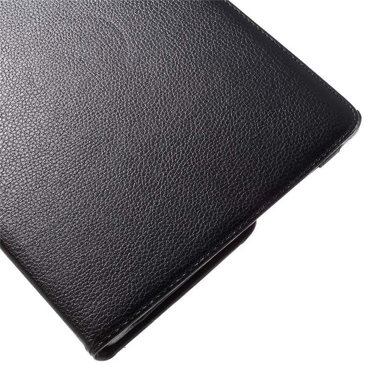 Litchi Skin Leather Case with 360 Degree Rotating Stand for Huawei MediaPad M2 10.0 - Black-10