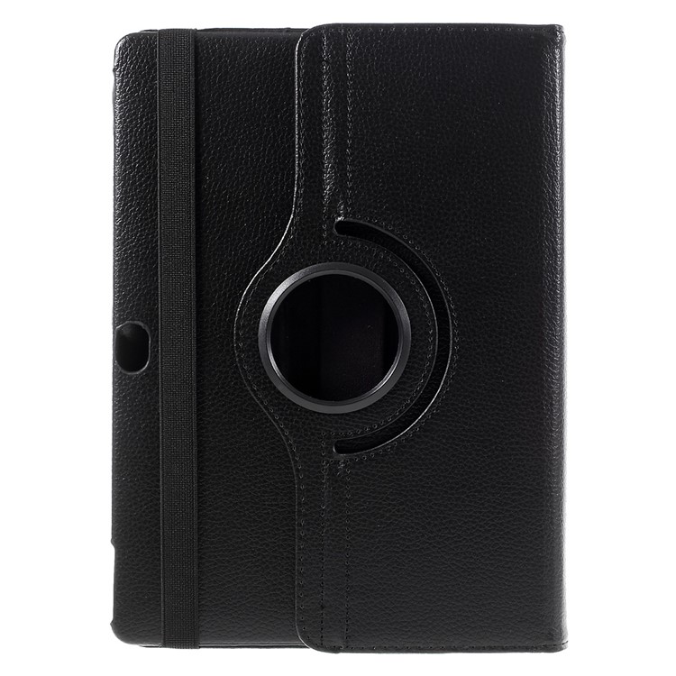 Litchi Skin Leather Case with 360 Degree Rotating Stand for Huawei MediaPad M2 10.0 - Black-3