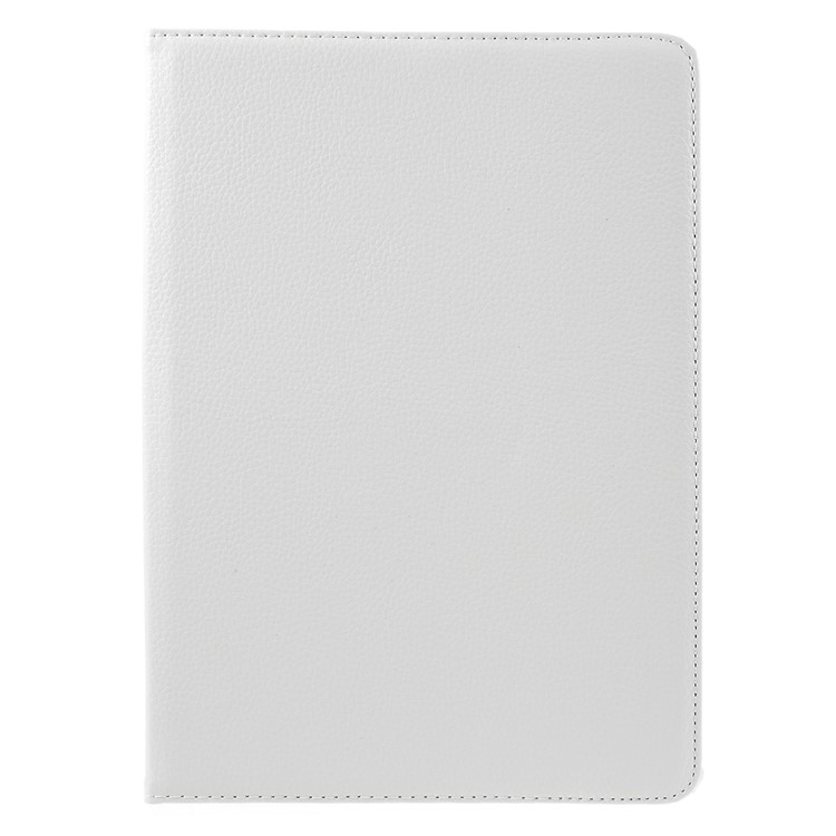 Litchi Skin Leather Cover with 360 Degree Rotating Stand for Huawei MediaPad M2 10.0 - White-2