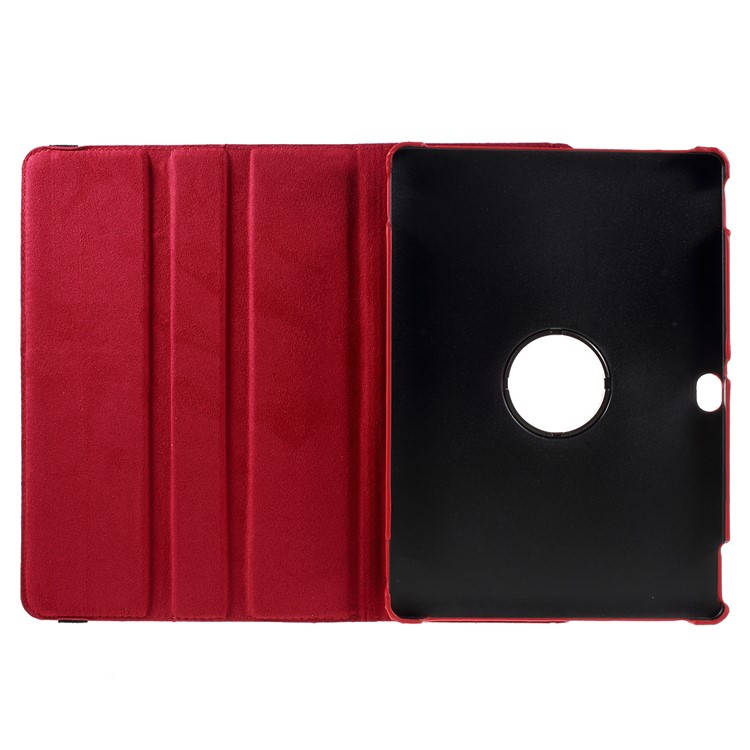 Litchi Skin Leather Case Cover with 360 Degree Rotating Stand for Huawei MediaPad M2 10.0 - Red-9