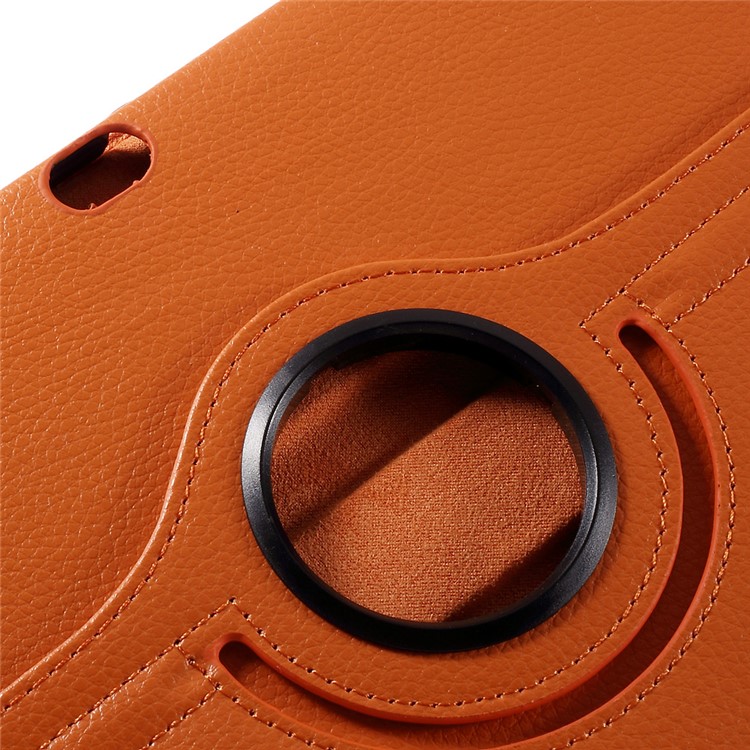 Litchi Skin Leather Case with 360 Degree Rotating Stand for Huawei MediaPad M2 10.0 - Orange-11