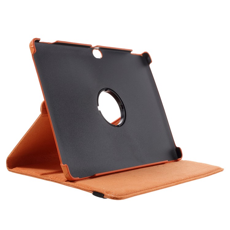 Litchi Skin Leather Case with 360 Degree Rotating Stand for Huawei MediaPad M2 10.0 - Orange-5