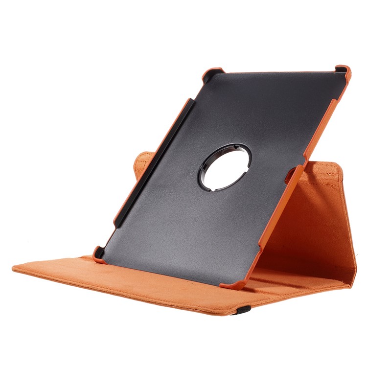 Litchi Skin Leather Case with 360 Degree Rotating Stand for Huawei MediaPad M2 10.0 - Orange-7