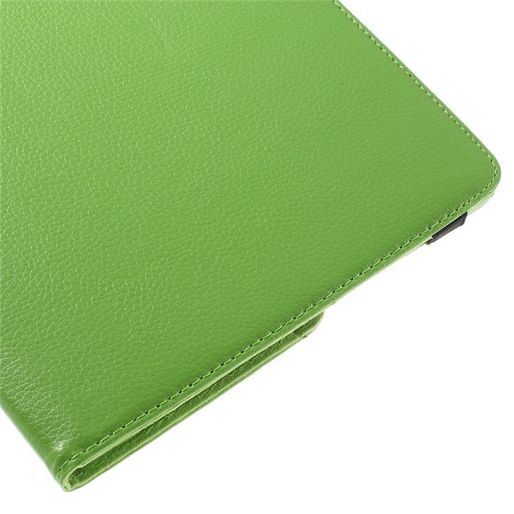 Litchi Skin Leather Protective Case with 360 Degree Rotating Stand for Huawei MediaPad M2 10.0 - Green-10
