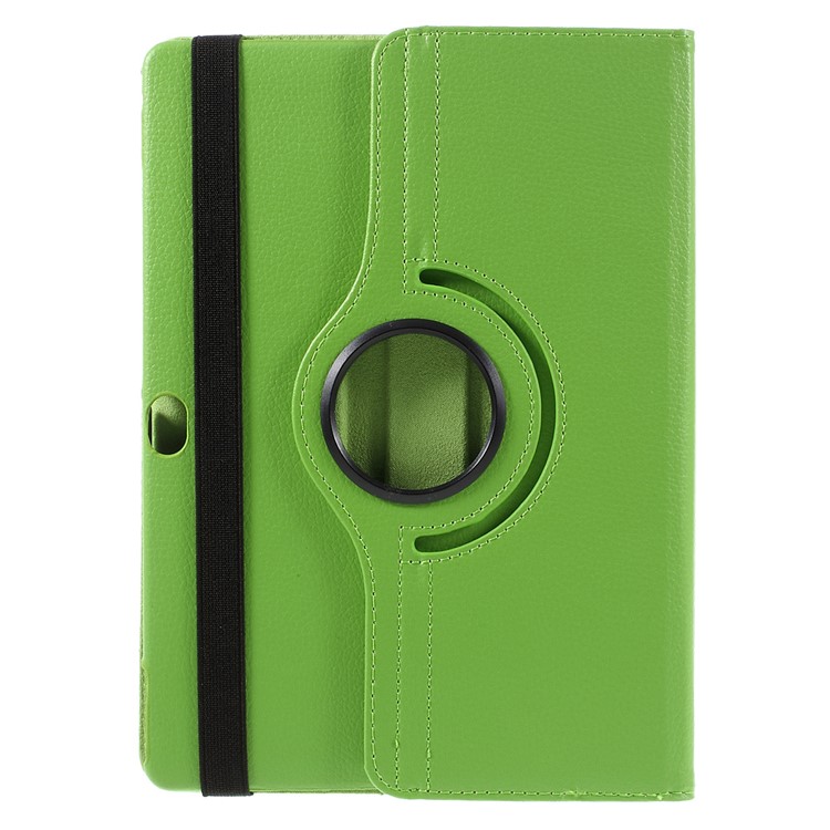 Litchi Skin Leather Protective Case with 360 Degree Rotating Stand for Huawei MediaPad M2 10.0 - Green-3