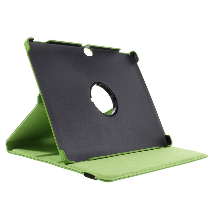 Litchi Skin Leather Protective Case with 360 Degree Rotating Stand for Huawei MediaPad M2 10.0 - Green-5