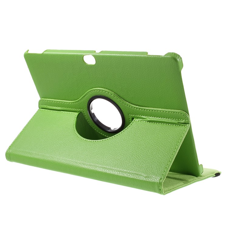 Litchi Skin Leather Protective Case with 360 Degree Rotating Stand for Huawei MediaPad M2 10.0 - Green-6