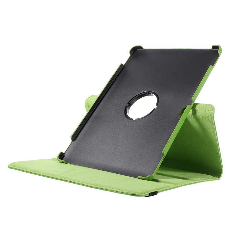 Litchi Skin Leather Protective Case with 360 Degree Rotating Stand for Huawei MediaPad M2 10.0 - Green-7
