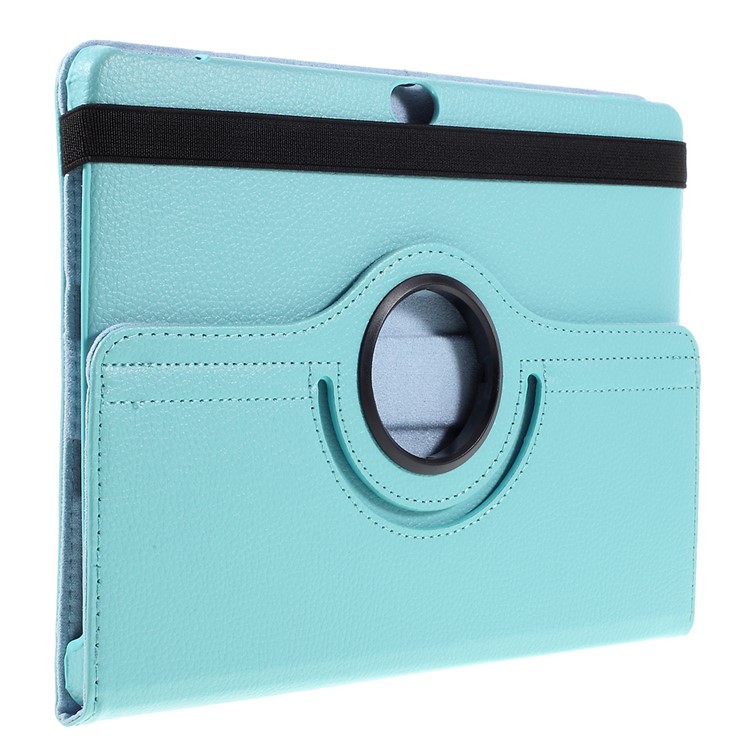 Litchi Skin Leather Case with 360 Degree Rotating Stand for Huawei MediaPad M2 10.0 - Baby Blue-4