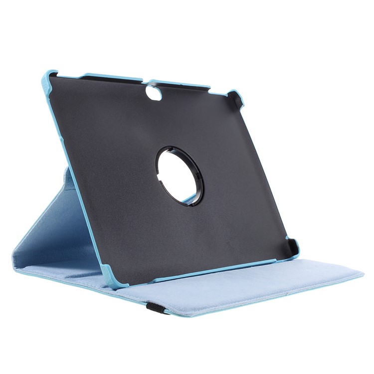 Litchi Skin Leather Case with 360 Degree Rotating Stand for Huawei MediaPad M2 10.0 - Baby Blue-5