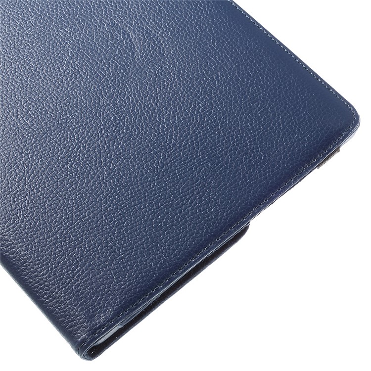 Litchi Skin Leather Case with 360 Degree Rotating Stand for Huawei MediaPad M2 10.0 - Dark Blue-10