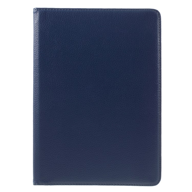 Litchi Skin Leather Case with 360 Degree Rotating Stand for Huawei MediaPad M2 10.0 - Dark Blue-2