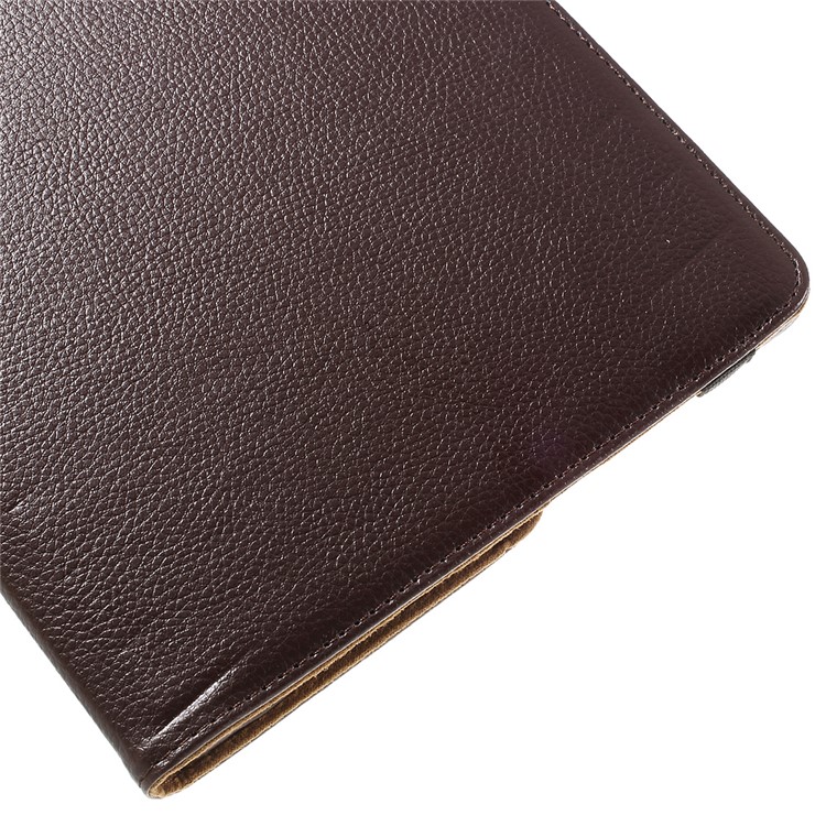 Litchi Skin 360 Degree Rotating Stand Leather Cover for Huawei MediaPad M2 10.0 - Coffee-10