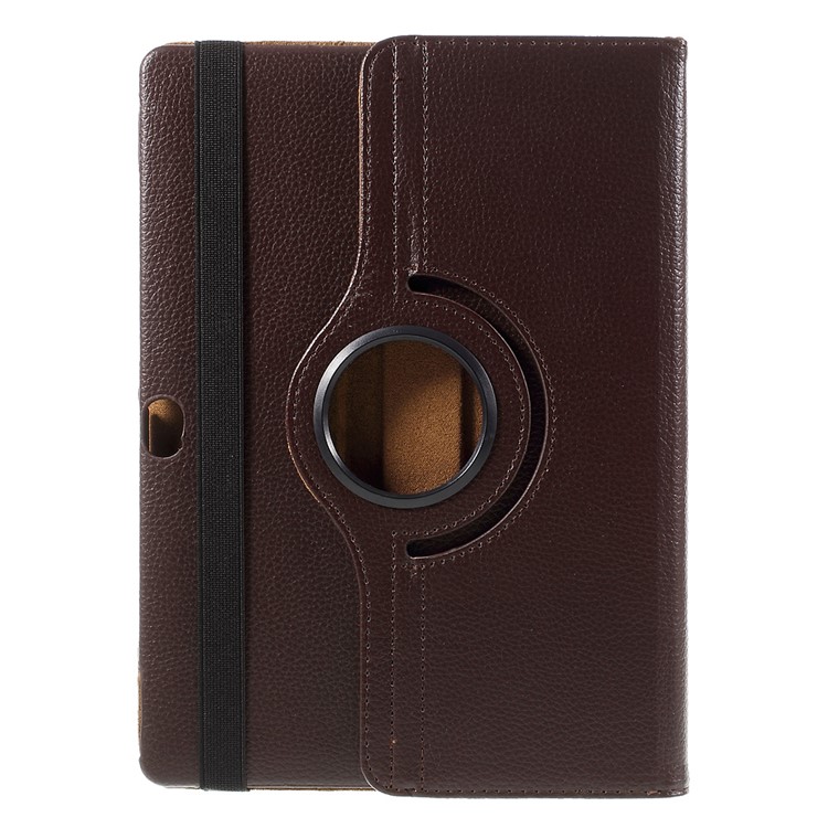 Litchi Skin 360 Degree Rotating Stand Leather Cover for Huawei MediaPad M2 10.0 - Coffee-3
