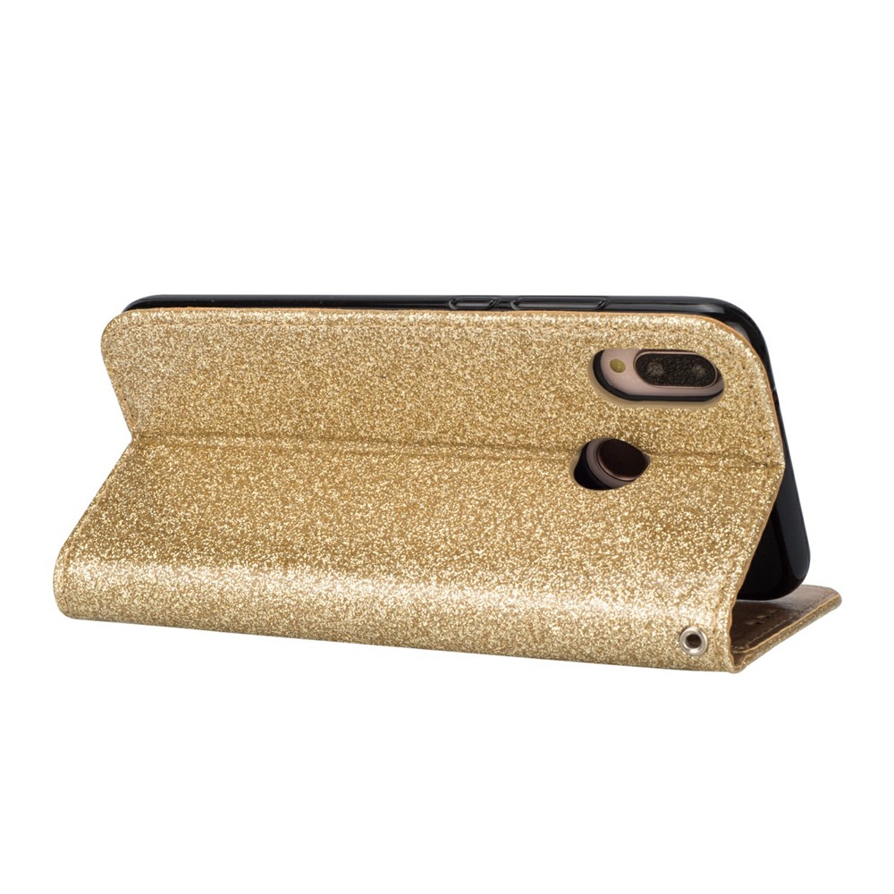 Funda Protectora Para Teléfono Móvil Con Cremallera Y Soporte Para Teléfono Móvil Con Correa Para Huawei P20 Lite / Nova 3e (china) - Oro-7