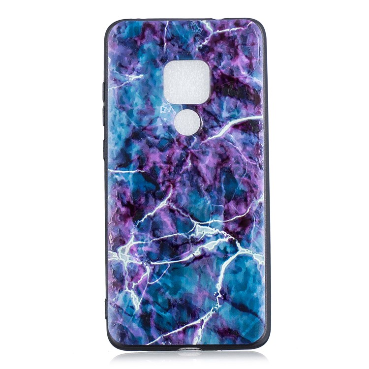 Pattern Printing Embossed TPU Case for Huawei Mate 20 - Marble Texture-2