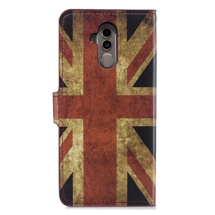 Pattern Printing Leather Case for Huawei Mate 20 Lite / Maimang 7 - Retro UK Flag-2