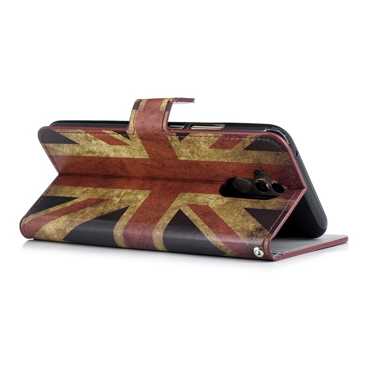 Pattern Printing Leather Case for Huawei Mate 20 Lite / Maimang 7 - Retro UK Flag-3