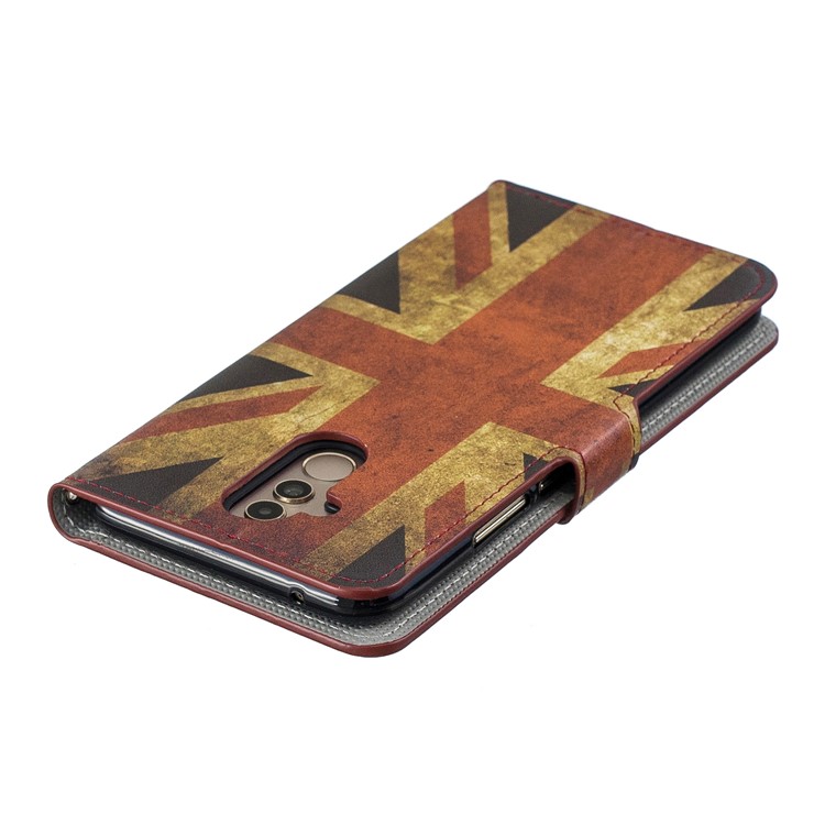 Pattern Printing Leather Case for Huawei Mate 20 Lite / Maimang 7 - Retro UK Flag-5