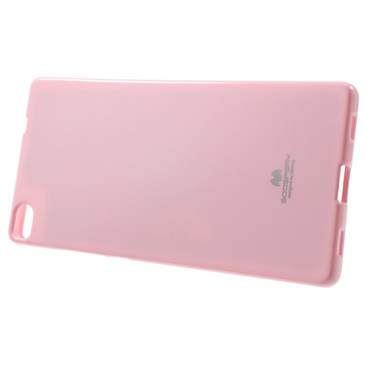 MERCURY GOOSPERY Flash Powder TPU Back Case for Huawei Ascend P8 - Pink-2