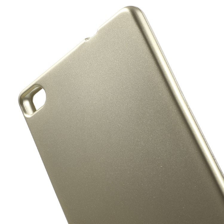 MERCURY GOOSPERY Flash Powder TPU Shell Cover for Huawei Ascend P8 - Gold-4