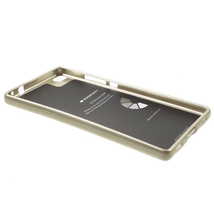 MERCURY GOOSPERY Flash Powder TPU Shell Cover for Huawei Ascend P8 - Gold-6