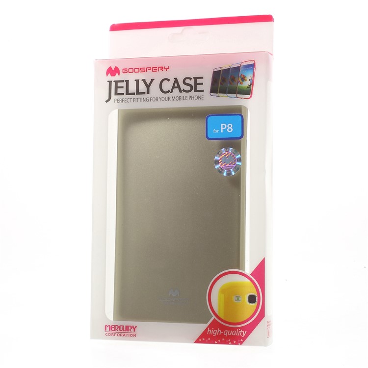 MERCURY GOOSPERY Flash Powder TPU Shell Cover for Huawei Ascend P8 - Gold-7
