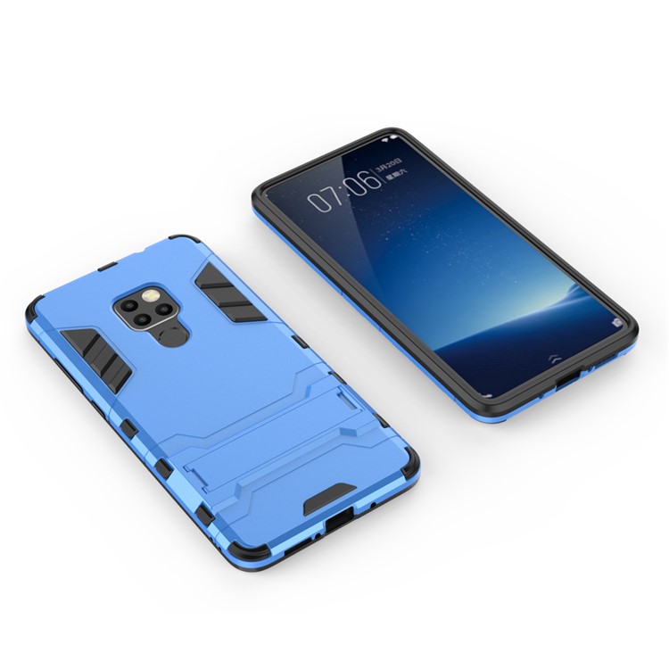 Cool Guard Kunststoff + TPU Hybrid Zurück Fall Mit Kickstand Für Huawei Mate 20 - Baby Blau-3